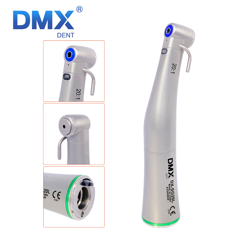 DMXDENT DX-SG20L Dental Fiber Optic 20:1 Reduction Contra Angle Handpiece