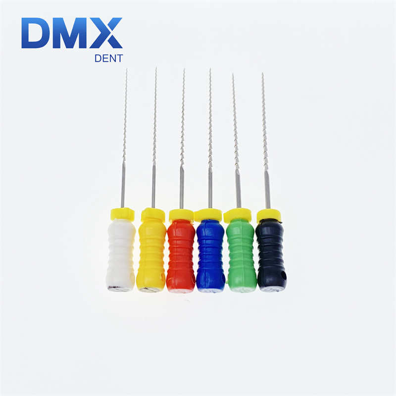 DMXDENT Dental Stainless Steel H-File 21mm/25mm/31mm Endodontic Root Canal Hand Use Files