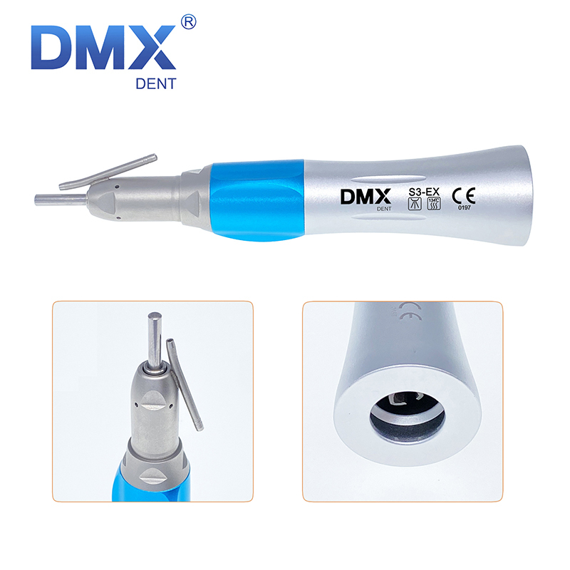 DMXDENT Dental Surgical Straight S3-EX Low Speed Handpiece 1:1 External Irrigation Pipe