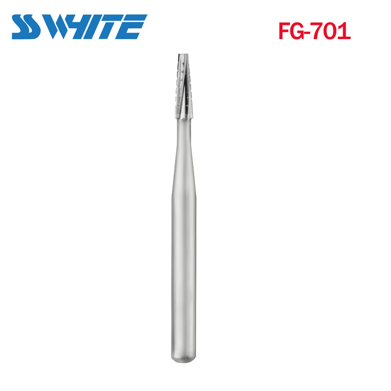 SS WHITE HP701/ FG330 / FG700 / FG701 / FG702 Carbide Burs For Dental Low / High Speed Handpiece 10Pcs/Pack