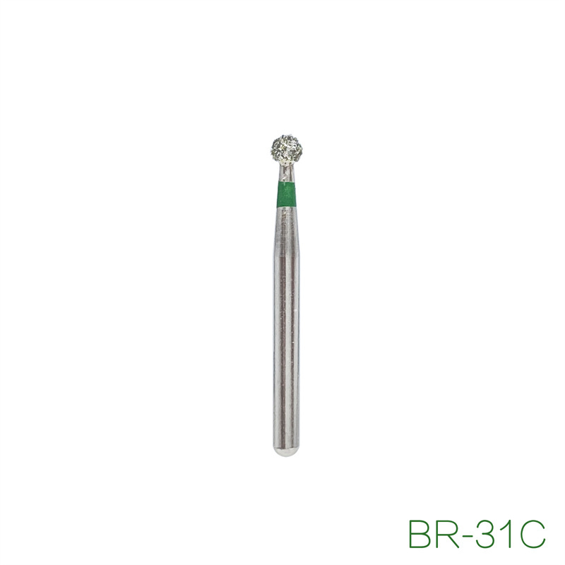 DMXDENT Diamond BR-31C Burs BR Ball Round Dental FG 1.6mm Bur For High Speed Handpiece