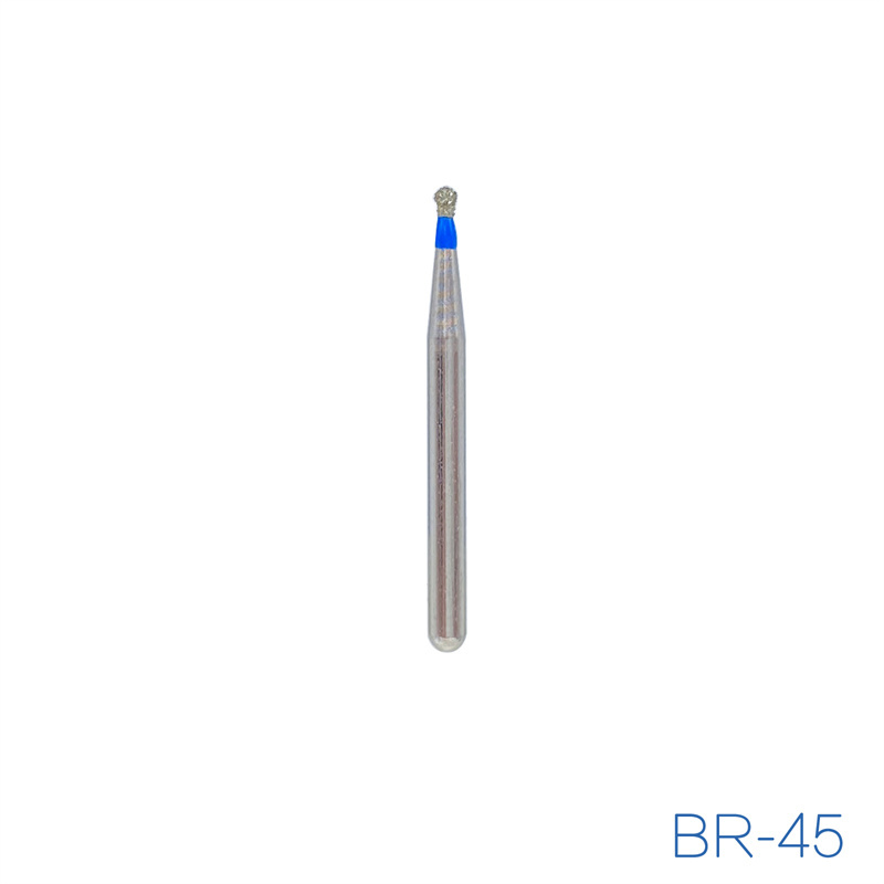 DMXDENT Diamond BR-45 Burs BR Ball Round Dental FG 1.6mm Bur For High Speed Handpiece