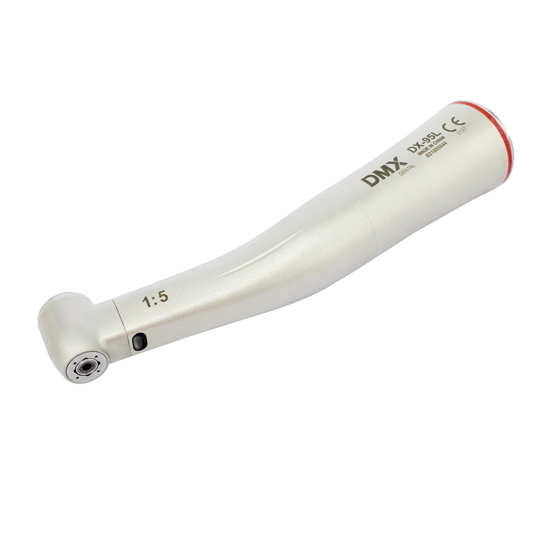 DMXDENT DX-95L 1:5 Dental Increasing Fiber Optic Contra Angle Handpiece Fit NSK Electric Motor