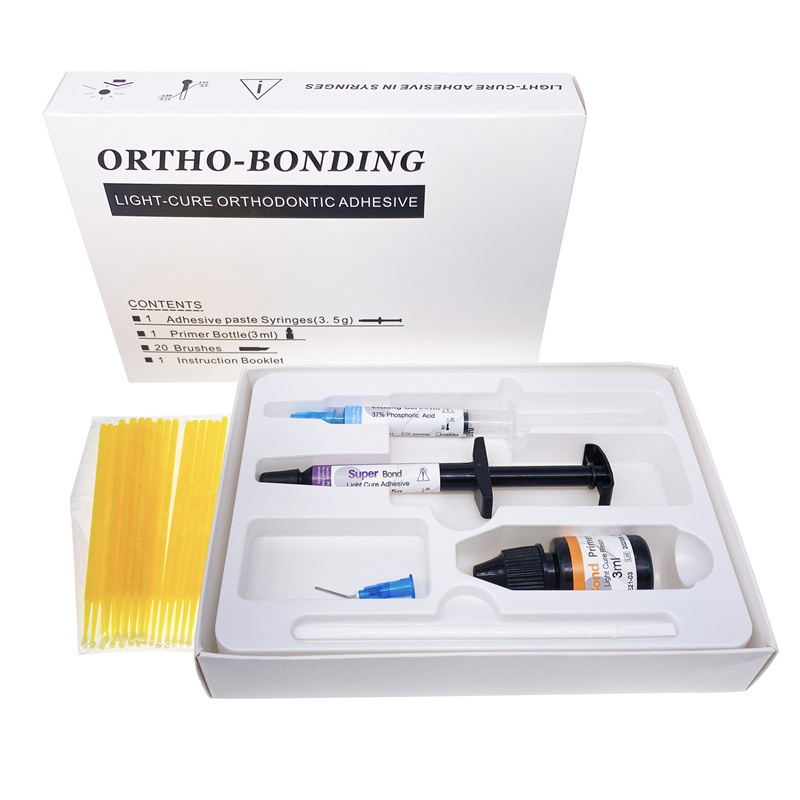 Dental Orthodontic Light Cure Brackets Mini Adhesive Bonding System Kit