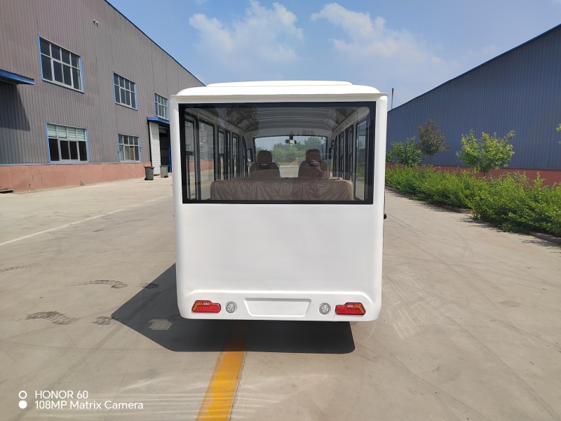 Luxury 11-Seater Electric Sightseeing Car with Full Glass Door/Sightseeing Shuttle Bus