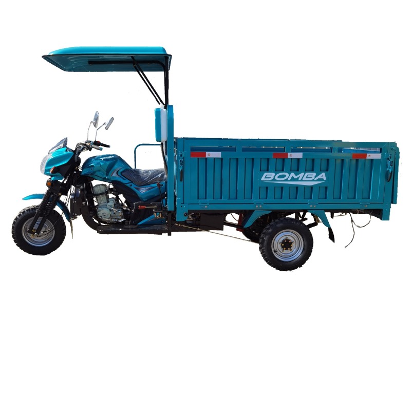 200cc Three-Wheeled Motorcycle with Sunshade, Three-Wheeled Cargo Tricycle