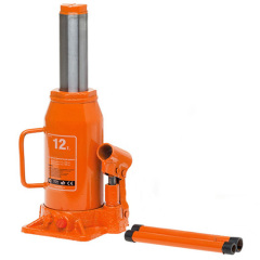 12T hydraulic bottle jack with 12000kg lifting capacity