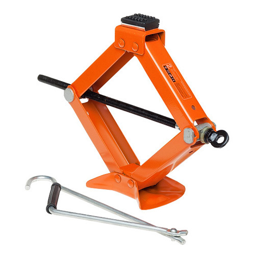 2Ton scissor jack with 2000kg capacity with rubber saddle