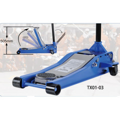3T, 34kg,75-505mm, lower profile floor jack with 3000kg lifting capacity