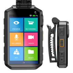 VTR8420 4G Network 3.1"Touch Screen Display Police Body Worn Camera with GPS Positioning & Bluetooth & WiFi