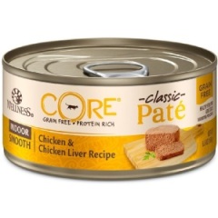 WELLNESS CORE 貓罐頭 無穀物 Classic Pate 室內貓除臭配方 雞肉及雞肝 5.5oz 156g (金黃)