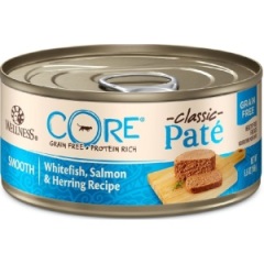 WELLNESS CORE 貓罐頭 無穀物 Classic Pate 海洋魚配方 白魚,三文魚及鯡魚 5.5oz 156g (藍綠)