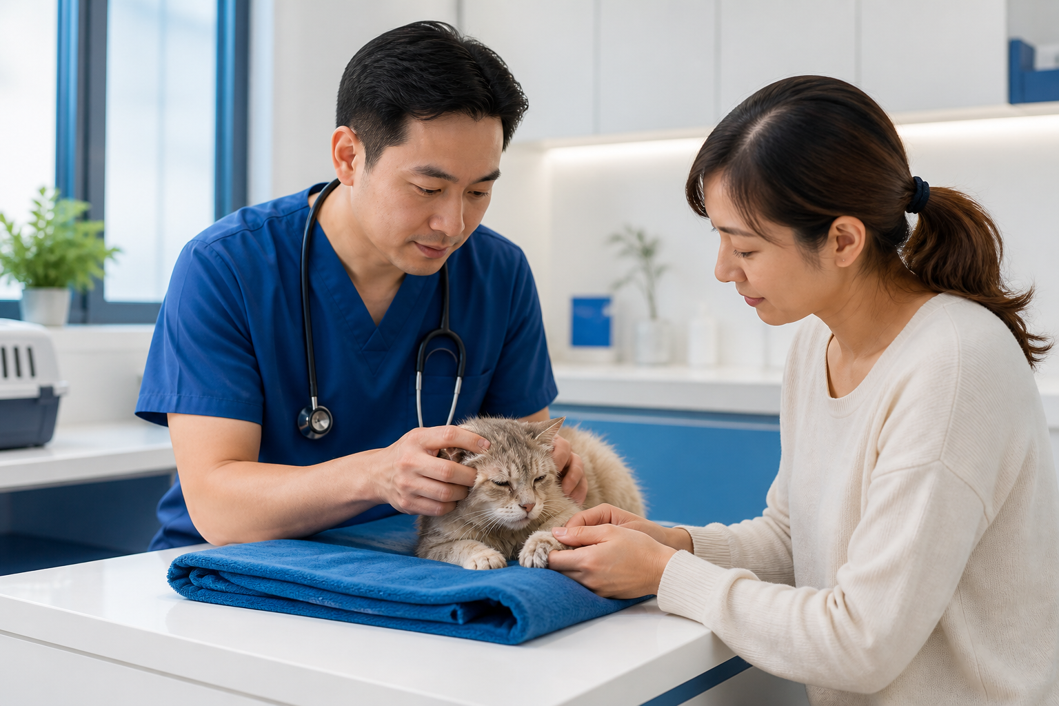 香港社企動物醫院獸醫為年老貓咪做善終及生活質素評估