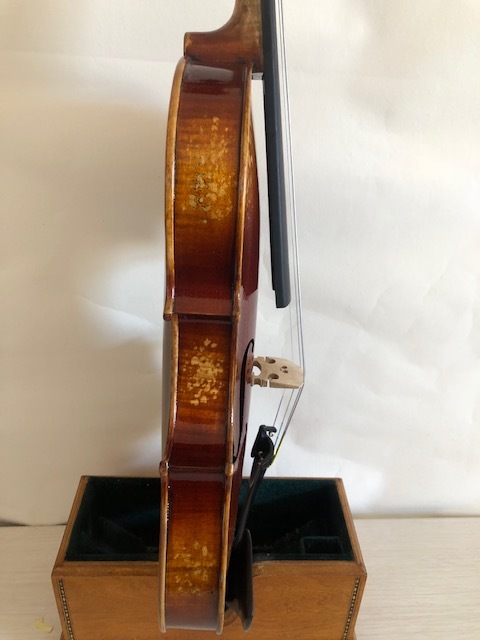Master violin 4/4 Stradi model solid flamed maple back spruce top hand carved K2241