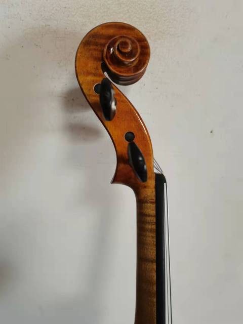 Master violin 4/4 HOPF model solid flamed maple back spruce top hand carved K2197
