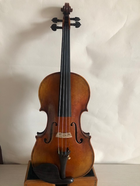 Master violin 4/4 solid bird eye maple back old spruce top hand carved nice sound