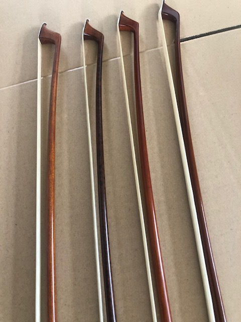 4/4 size Cello bow pernambuco or snake wood silver mounted hand made