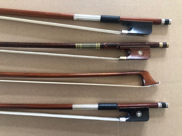 4/4 size Cello bow pernambuco or snake wood silver mounted hand made