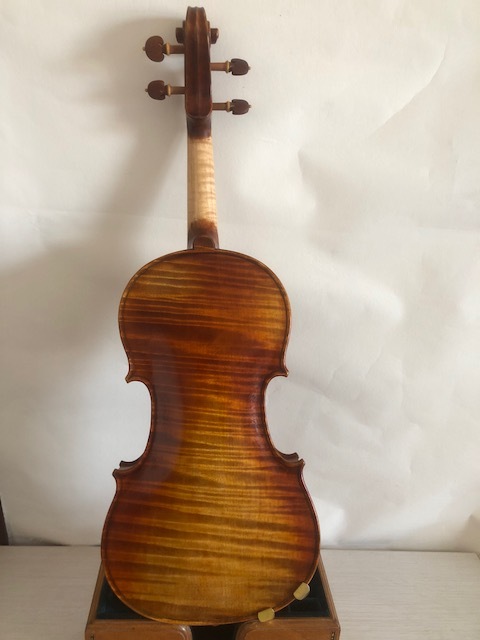 Master 4/4 Violin baroque model1PC  flamed maple back spruce top  hand carved