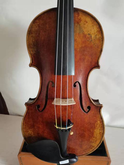 Master 4/4 Violin Guarneri model antique style solid  flamed maple back spruce top hand made nice sound