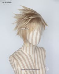 FF XV Versus Prompto Argentum / team leader Spark dark rooted ash blonde spike wig