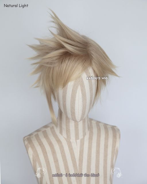 Final Fantasy XV. FF XV Versus Prompto Argentum dark rooted ash blonde spike cosplay wig pokémon go team leader Spark cosplay wig