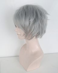S-1 / KA003 >> EVA Kaworu 31cm / 12.2" short light gray layered wig, easy to style