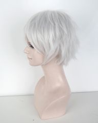 Jujutsu Kaisen Gojou Satoru S-1 / KA002 >> 31cm / 12.2" short silver white layered wig, easy to style,Hiperlon fiber ,