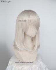 M-1 / SP05 pearl white long bob cosplay wig. shouder length lolita wig suitable for daily use