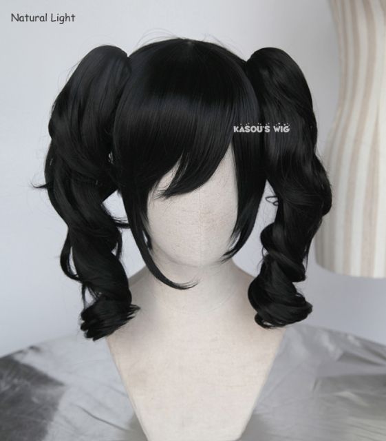 Love Live! School Idol project Yazawa Nico black pigtails cosplay wig / cute wig. KA032