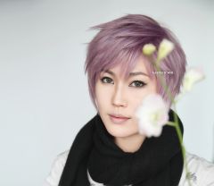 S-1 / KA037A >>31cm / 12.2" short dusty purple layered wig