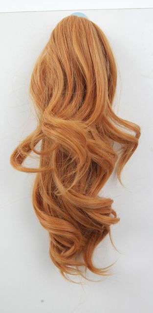 KA057-SP40 A-1/ curly clip on ponytail. 35cm bouncy layered curls