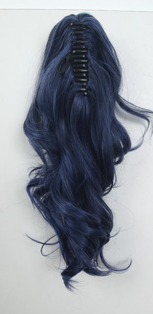 KA039- KA056 A-1 / curly clip on ponytail. 35cm bouncy layered curls