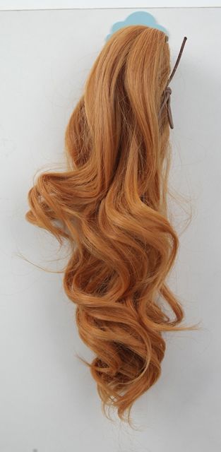 KA057-SP40 A-1/ curly clip on ponytail. 35cm bouncy layered curls