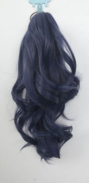 KA057-SP40 A-1/ curly clip on ponytail. 35cm bouncy layered curls