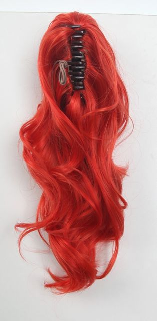 KA039- KA056 A-1 / curly clip on ponytail. 35cm bouncy layered curls