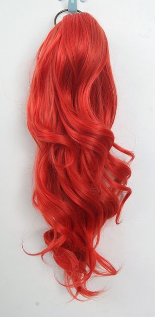 KA039- KA056 A-1 / curly clip on ponytail. 35cm bouncy layered curls