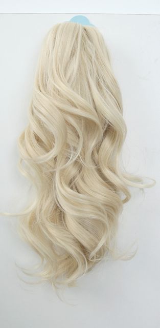 KA057-SP40 A-1/ curly clip on ponytail. 35cm bouncy layered curls