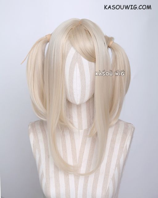 M-2/ KA006 ┇ 50CM / 19.7" light blonde pigtail base wig with long bangs