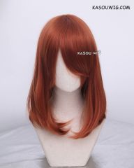 M-1/ SP06 Auburn long bob cosplay wig. shouder length lolita wig suitable for daily use