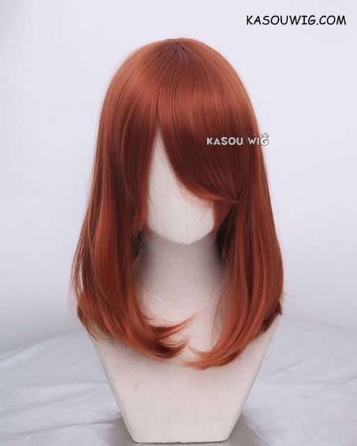 M-1/ SP06 Auburn  long bob cosplay wig. shouder length lolita wig suitable for daily use