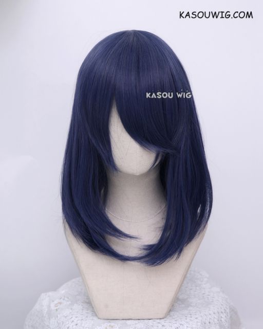 M-1/ SP03 deep blue  long bob cosplay wig. shouder length lolita wig suitable for daily use
