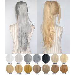 KA001- KA020 A-2/ 62cm layered straight clip-on ponytail