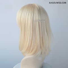 M-1/ KA006 light blonde long bob cosplay wig. shouder length lolita wig suitable for daily use