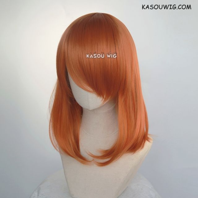 M-1/ KA021 burnt orange bob cosplay wig. shouder length lolita wig suitable for daily use