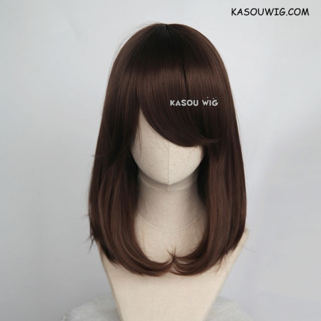 M-1/ KA028 Bistre Brown bob cosplay wig. shouder length lolita wig suitable for daily use