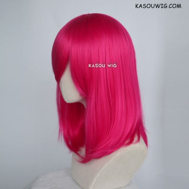 M-1/ KA038 Raspberry rose bob cosplay wig. shouder length lolita wig suitable for daily use