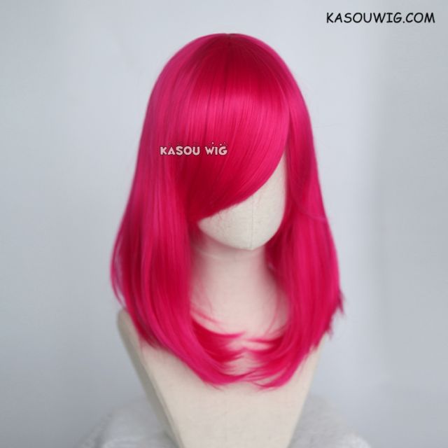 M-1/ KA038 Raspberry rose bob cosplay wig. shouder length lolita wig suitable for daily use