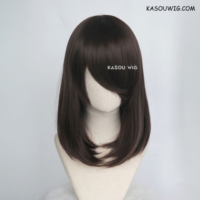 M-1/ KA030 deep brown bob cosplay wig. shouder length lolita wig suitable for daily use