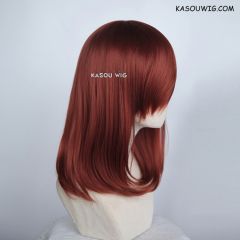 M-1/ KA044 Burnt umber red bob cosplay wig. shouder length lolita wig suitable for daily use